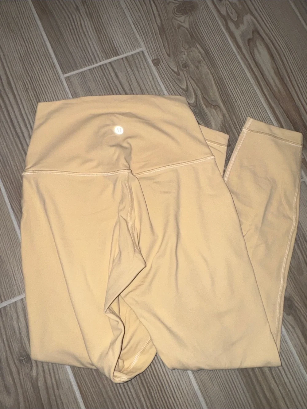 Tan lululemon align high rise leggings